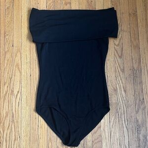 Wilfred Black Off-Shoulder One-Piece body suit